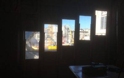 Aussicht auf die Baustelle