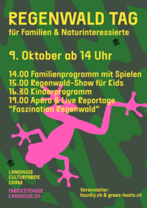 Langhuus Regenwald Regenwaldtag tropisch Dschungel Familien Green Boots Tropica Verde